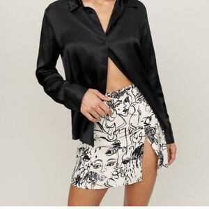 Reformation Margot Skirt in Vogue Print